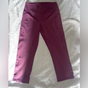 Plum Above Ankle Workout Leggings